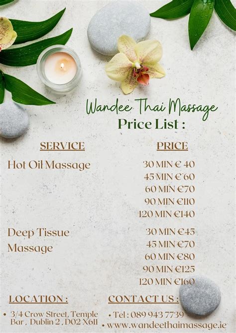 asian massage dublin|Wandee Thai Massage